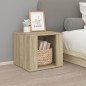 vidaXL Nachttisch Sonoma-Eiche 41x40x36 cm Holzwerkstoff vidaXL Nachttisch Sonoma-Eiche 41x40x36 cm Holzwerkstoff