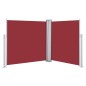 vidaXL Ausziehbare Seitenmarkise Rot 100 x 600 cm vidaXL Ausziehbare Seitenmarkise Rot 100 x 600 cm