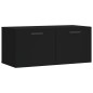 vidaXL Wandschrank Schwarz 80x36,5x35 cm Holzwerkstoff vidaXL Wandschrank Schwarz 80x36,5x35 cm Holzwerkstoff