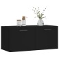 vidaXL Wandschrank Schwarz 80x36,5x35 cm Holzwerkstoff vidaXL Wandschrank Schwarz 80x36,5x35 cm Holzwerkstoff