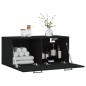 vidaXL Wandschrank Schwarz 80x36,5x35 cm Holzwerkstoff vidaXL Wandschrank Schwarz 80x36,5x35 cm Holzwerkstoff