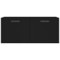 vidaXL Wandschrank Schwarz 80x36,5x35 cm Holzwerkstoff vidaXL Wandschrank Schwarz 80x36,5x35 cm Holzwerkstoff