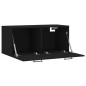 vidaXL Wandschrank Schwarz 80x36,5x35 cm Holzwerkstoff vidaXL Wandschrank Schwarz 80x36,5x35 cm Holzwerkstoff