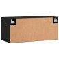 vidaXL Wandschrank Schwarz 80x36,5x35 cm Holzwerkstoff vidaXL Wandschrank Schwarz 80x36,5x35 cm Holzwerkstoff
