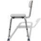 vidaXL Duschstuhl Aluminium Weiß vidaXL Duschstuhl Aluminium Weiß
