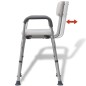 vidaXL Duschstuhl Aluminium Weiß vidaXL Duschstuhl Aluminium Weiß