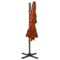 vidaXL Sonnenschirm mit Aluminium-Mast 4-lagig Terrakotta 250x250cm vidaXL Sonnenschirm mit Aluminium-Mast 4-lagig Terrakotta 250x250cm