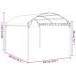 vidaXL Pavillon Stoff Creme vidaXL Pavillon Stoff Creme