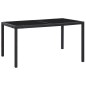 7-tlg. Garten-Essgruppe Poly Rattan Schwarz 7-tlg. Garten-Essgruppe Poly Rattan Schwarz