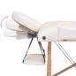 vidaXL Massageliege 2-Zonen mit Hocker Klappbar 10 cm Sitz Weiß vidaXL Massageliege 2-Zonen mit Hocker Klappbar 10 cm Sitz Weiß