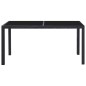 7-tlg. Garten-Essgruppe Poly Rattan Schwarz 7-tlg. Garten-Essgruppe Poly Rattan Schwarz
