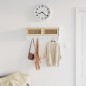 vidaXL Wandgarderobe Weiß Holzwerkstoff und Rattan Natur vidaXL Wandgarderobe Weiß Holzwerkstoff und Rattan Natur