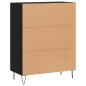vidaXL Sideboard Schwarz 69,5x34x90 cm Holzwerkstoff vidaXL Sideboard Schwarz 69,5x34x90 cm Holzwerkstoff