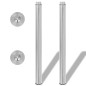 2 x Teleskopfuß Stützfuß Tischbein Nickel gebürstet 710mm-1100mm 2 x Teleskopfuß Stützfuß Tischbein Nickel gebürstet 710mm-1100mm