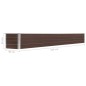 vidaXL Garten-Hochbeet Verzinkter Stahl 320×40×45 cm Braun vidaXL Garten-Hochbeet Verzinkter Stahl 320×40×45 cm Braun