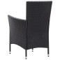 7-tlg. Garten-Essgruppe Poly Rattan Schwarz 7-tlg. Garten-Essgruppe Poly Rattan Schwarz
