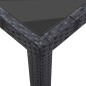 7-tlg. Garten-Essgruppe Poly Rattan Schwarz 7-tlg. Garten-Essgruppe Poly Rattan Schwarz