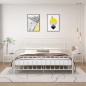 vidaXL Nachttische 2 Stk. Weiß Transparent Metall und Glas vidaXL Nachttische 2 Stk. Weiß Transparent Metall und Glas