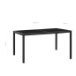 7-tlg. Garten-Essgruppe Poly Rattan Schwarz 7-tlg. Garten-Essgruppe Poly Rattan Schwarz