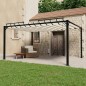 vidaXL Pavillon mit Lamellendach 3x4 m Creme Stoff und Aluminium vidaXL Pavillon mit Lamellendach 3x4 m Creme Stoff und Aluminium