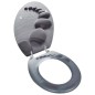 vidaXL Toilettensitz MDF Deckel Steine vidaXL Toilettensitz MDF Deckel Steine