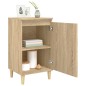 vidaXL Nachttische 2 Stk. Sonoma-Eiche 40x35x70 cm Holzwerkstoff