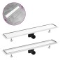 vidaXL Duschablauf 2-in-1 Abdeckung 73×14 cm Edelstahl vidaXL Duschablauf 2-in-1 Abdeckung 73×14 cm Edelstahl