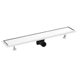 vidaXL Duschablauf 2-in-1 Abdeckung 73×14 cm Edelstahl 