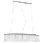 vidaXL Deckenleuchte mit Kristallperlen Silbern 104 cm E14 vidaXL Deckenleuchte mit Kristallperlen Silbern 104 cm E14