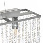 vidaXL Deckenleuchte mit Kristallperlen Silbern 104 cm E14 vidaXL Deckenleuchte mit Kristallperlen Silbern 104 cm E14