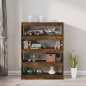 vidaXL Bücherregal/Raumteiler Räuchereiche 100×30×135 cm vidaXL Bücherregal/Raumteiler Räuchereiche 100×30×135 cm