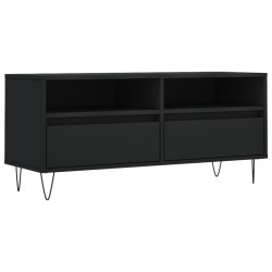 vidaXL TV-Schrank Schwarz 100x34,5x44,5 cm Holzwerkstoff