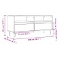 vidaXL TV-Schrank Schwarz 100x34,5x44,5 cm Holzwerkstoff vidaXL TV-Schrank Schwarz 100x34,5x44,5 cm Holzwerkstoff