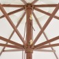 vidaXL Sonnenschirm mit Holzmast 350 cm Sandweiß vidaXL Sonnenschirm mit Holzmast 350 cm Sandweiß