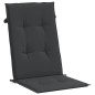 vidaXL Gartenstuhlauflagen für Hochlehner 4 Stk. Schwarz 120x50x3 cm vidaXL Gartenstuhlauflagen für Hochlehner 4 Stk. Schwarz 120x50x3 cm