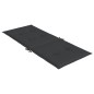 vidaXL Gartenstuhlauflagen für Hochlehner 4 Stk. Schwarz 120x50x3 cm vidaXL Gartenstuhlauflagen für Hochlehner 4 Stk. Schwarz 120x50x3 cm