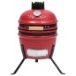 vidaXL 2-in-1 Kamado-Grill Smoker Keramik 56 cm Rot vidaXL 2-in-1 Kamado-Grill Smoker Keramik 56 cm Rot