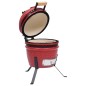 vidaXL 2-in-1 Kamado-Grill Smoker Keramik 56 cm Rot vidaXL 2-in-1 Kamado-Grill Smoker Keramik 56 cm Rot