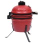 vidaXL 2-in-1 Kamado-Grill Smoker Keramik 56 cm Rot vidaXL 2-in-1 Kamado-Grill Smoker Keramik 56 cm Rot