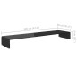 vidaXL TV-Tisch/Bildschirmerhöhung Glas Schwarz 120x30x13 cm vidaXL TV-Tisch/Bildschirmerhöhung Glas Schwarz 120x30x13 cm