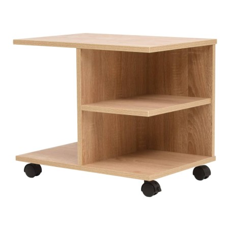 vidaXL Beistelltisch mit Rollen 50×35×42 cm Eichenbraun