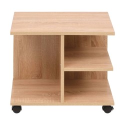 vidaXL Beistelltisch mit Rollen 50×35×42 cm Eichenbraun