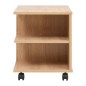 vidaXL Beistelltisch mit Rollen 50×35×42 cm Eichenbraun vidaXL Beistelltisch mit Rollen 50×35×42 cm Eichenbraun
