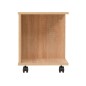 vidaXL Beistelltisch mit Rollen 50×35×42 cm Eichenbraun vidaXL Beistelltisch mit Rollen 50×35×42 cm Eichenbraun