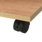 vidaXL Beistelltisch mit Rollen 50×35×42 cm Eichenbraun vidaXL Beistelltisch mit Rollen 50×35×42 cm Eichenbraun