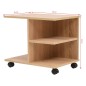 vidaXL Beistelltisch mit Rollen 50×35×42 cm Eichenbraun vidaXL Beistelltisch mit Rollen 50×35×42 cm Eichenbraun