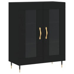 vidaXL Sideboard Schwarz 69,5x34x90 cm Holzwerkstoff
