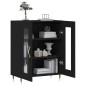 vidaXL Sideboard Schwarz 69,5x34x90 cm Holzwerkstoff