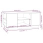 vidaXL Couchtisch Weiß 90x49x40,5 cm Massivholz Kiefer vidaXL Couchtisch Weiß 90x49x40,5 cm Massivholz Kiefer