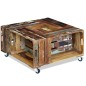 vidaXL Couchtisch Altholz 70x70x35 cm vidaXL Couchtisch Altholz 70x70x35 cm